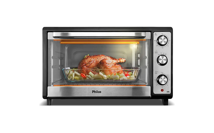 Forno Elétrico Philco 65L Dupla Resistência 